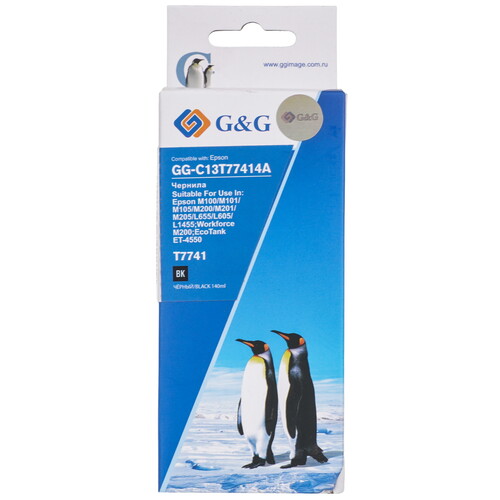 Купить Чернила пигментные G&G GG-C13T77414A черный  9913932. Характеристики, отзывы и цены в Донецке