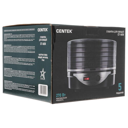 Купить Сушилка для овощей и фруктов Centek CT-1658 черный  5340966. Характеристики, отзывы и цены в Донецке