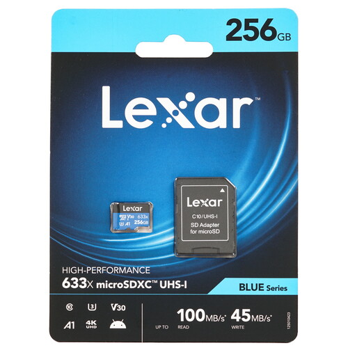 Купить Карта памяти Lexar microSDXC 256 ГБ  5456359. Характеристики, отзывы и цены в Донецке