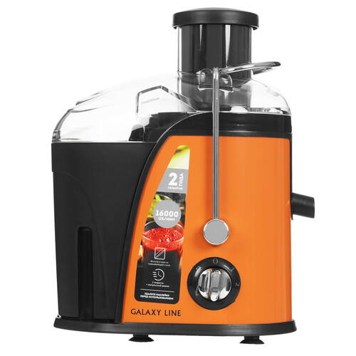 Купить Соковыжималка электрическая Galaxy Line GL 0814 оранжевый  9221581. Характеристики, отзывы и цены в Донецке