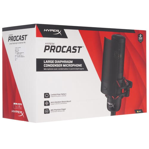 Купить Микрофон HyperX Procast черный  5068909. Характеристики, отзывы и цены в Донецке
