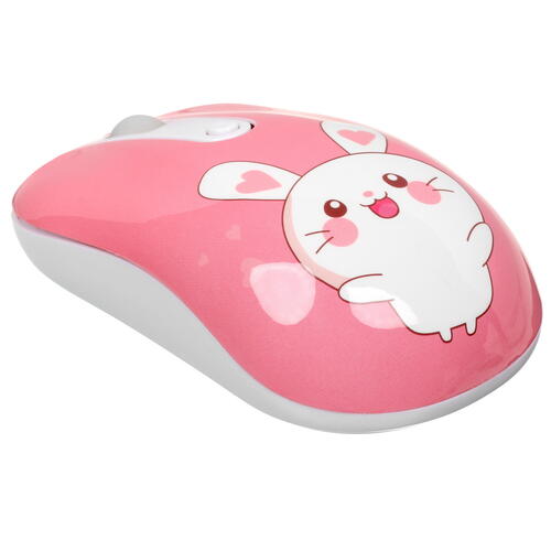 Купить Мышь беспроводная DEXP WM-311WU Rabbit with heart  розовый  5404131. Характеристики, отзывы и цены в Донецке