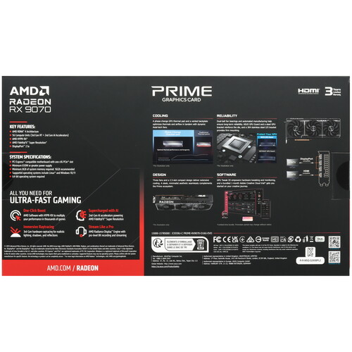 Купить Видеокарта ASUS AMD Radeon RX 9070 PRIME EVO OC  5639857. Характеристики, отзывы и цены в Донецке