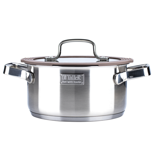 Купить Кастрюля Taller Experience TR-17352 2.1 л 18 см серебристый  9148021. Характеристики, отзывы и цены в Донецке