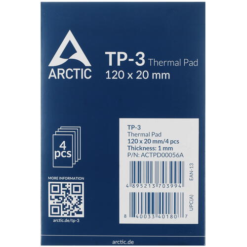 Купить Набор термопрокладок  ARCTIC Thermal Pad TP-3  5407569. Характеристики, отзывы и цены в Донецке