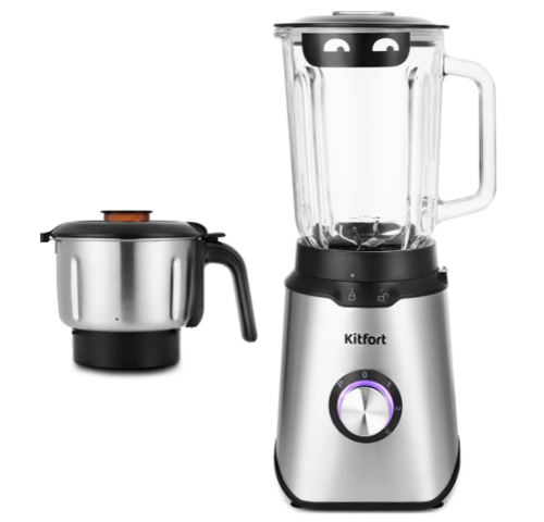 Купить Блендер стационарный Kitfort КТ-1344 серебристый  8116566. Характеристики, отзывы и цены в Донецке