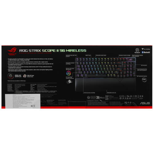 Купить Клавиатура  проводная + беспроводная ASUS ROG Strix Scope II  5417140. Характеристики, отзывы и цены в Донецке