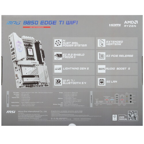 Купить Материнская плата MSI MPG B850 EDGE TI WIFI  5623363. Характеристики, отзывы и цены в Донецке