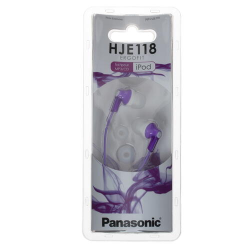 Купить Проводные наушники Panasonic RP-HJE118GUV фиолетовый  1032747. Характеристики, отзывы и цены в Донецке