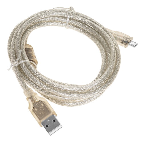 Купить Кабель круглый Cablexpert micro USB - USB 2.0 Type-A прозрачный 1.8 м  5485467. Характеристики, отзывы и цены в Донецке