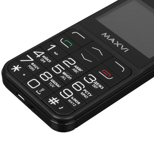 Купить Сотовый телефон Maxvi B231 черный  9936253. Характеристики, отзывы и цены в Донецке