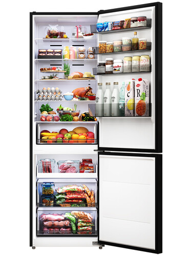 Купить Холодильник с морозильником   LEX LKB201BLIDMax черный  9172543. Характеристики, отзывы и цены в Донецке