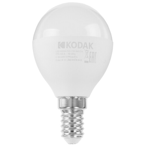 Купить Лампа светодиодная Kodak LED P45-11W-840-E14  5417542. Характеристики, отзывы и цены в Донецке