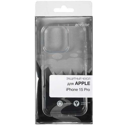 Купить Накладка  Aceline Silicone для Apple iPhone 15 Pro прозрачный  5423954. Характеристики, отзывы и цены в Донецке