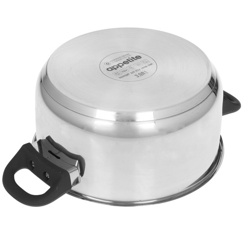 Купить Кастрюля Appetite Polly HU14303 3 л 18 см серый  9294707. Характеристики, отзывы и цены в Донецке