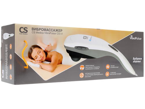 Купить Массажер CS Medica VibraPulsar CS-v1 белый, серый  1107571. Характеристики, отзывы и цены в Донецке