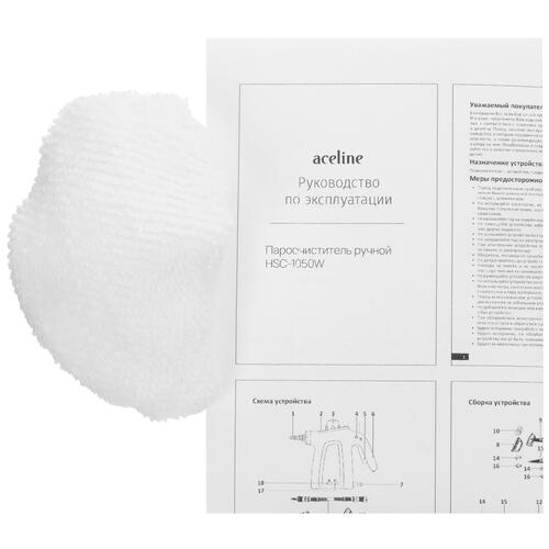 Купить Пароочиститель Aceline HSC-1050W белый  5429247. Характеристики, отзывы и цены в Донецке
