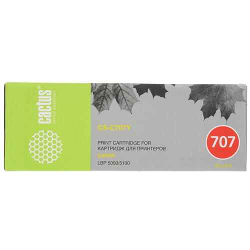 Купить Картридж лазерный Cactus CS-C707Y желтый, с чипом  7937101. Характеристики, отзывы и цены в Донецке