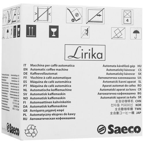 Купить Кофемашина автоматическая Saeco Lirika One Touch Cappuccino черный  5495587. Характеристики, отзывы и цены в Донецке