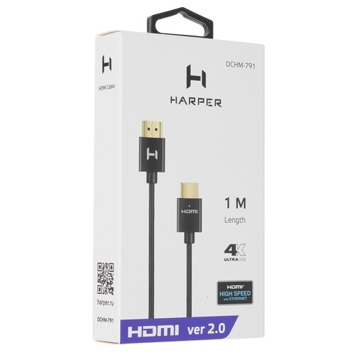 Купить Кабель  Harper HDMI - HDMI, 1 м  4882021. Характеристики, отзывы и цены в Донецке