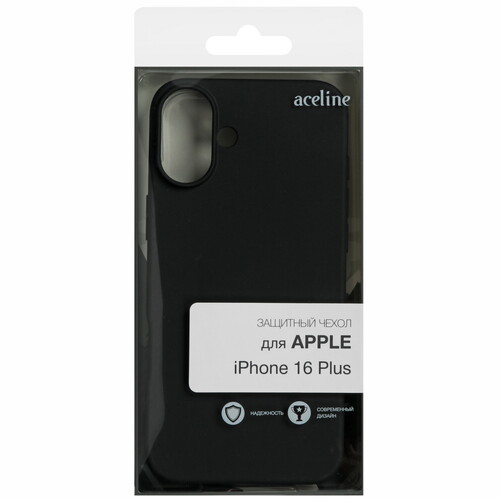 Купить Накладка  Aceline Fresh для Apple iPhone 16 Plus черный  9113680. Характеристики, отзывы и цены в Донецке