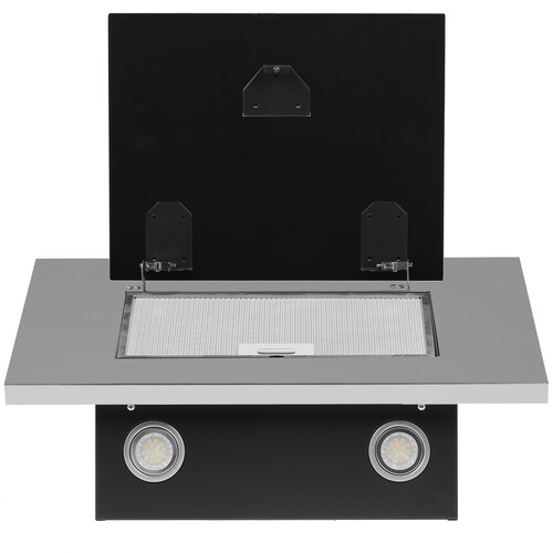 Купить Вытяжка наклонная Indesit IHVP 6.4 LL K черный/серебристый  8128182. Характеристики, отзывы и цены в Донецке