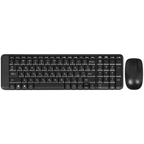 Купить Клавиатура+мышь беспроводная   Logitech MK220 черный  5442422. Характеристики, отзывы и цены в Донецке