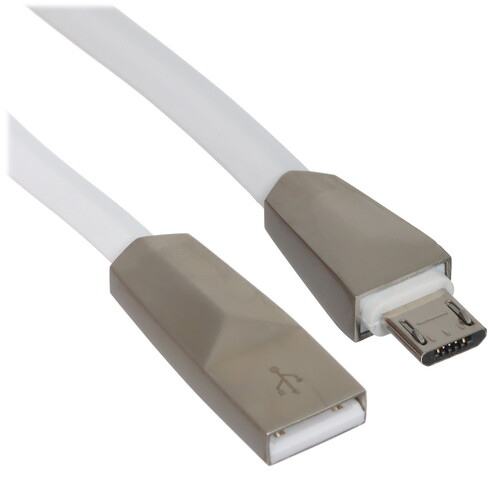 Купить Кабель плоский Hoco micro USB - USB 2.0 Type-A белый 1.2 м  5475204. Характеристики, отзывы и цены в Донецке