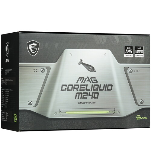 Купить Система охлаждения MSI MAG CORELIQUID M240 черная  5458260. Характеристики, отзывы и цены в Донецке