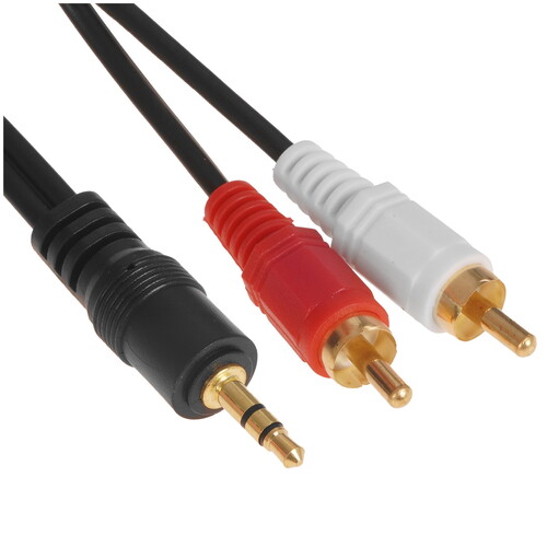 Купить Кабель   Leef jack 3.5 мм - 2RCA черный  5626558. Характеристики, отзывы и цены в Донецке