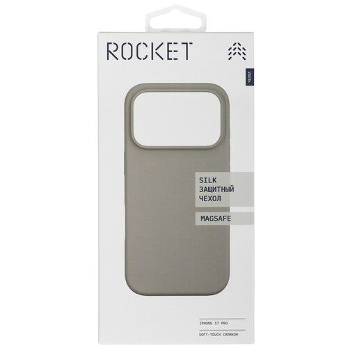 Купить Накладка  Rocket Silk для Apple iPhone 17 Pro серый  5639083. Характеристики, отзывы и цены в Донецке