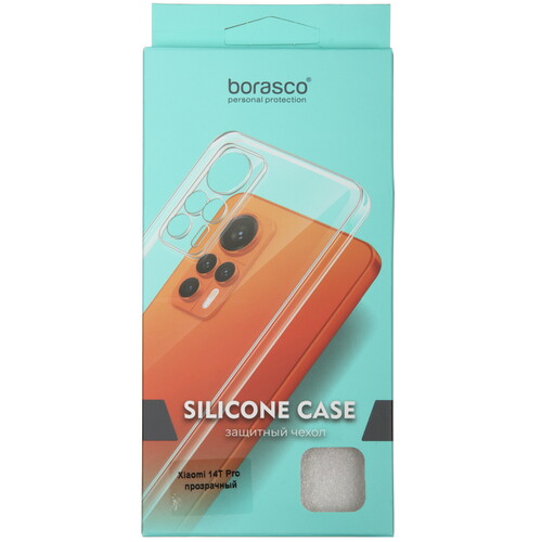 Купить Накладка  BoraSCO Silicone Case для Xiaomi 14T Pro прозрачный  5490530. Характеристики, отзывы и цены в Донецке