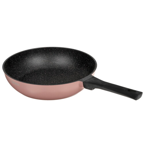 Купить Сковорода Tesoro Florence Induction TF5128i, 28 см розовый  5462687. Характеристики, отзывы и цены в Донецке