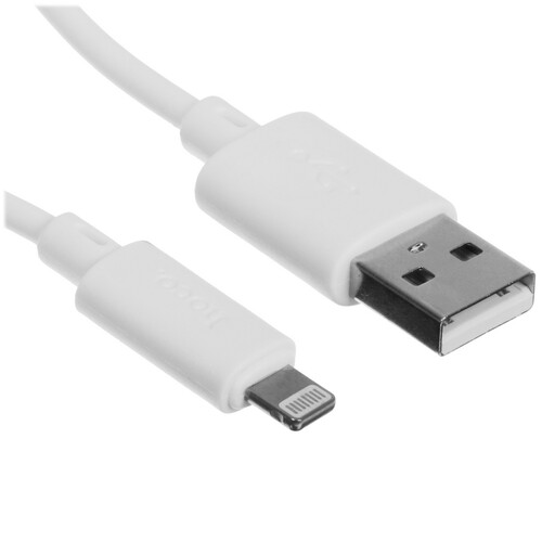Купить Кабель круглый Hoco Lightning 8-pin - USB 2.0 Type-A белый 1 м  5475135. Характеристики, отзывы и цены в Донецке