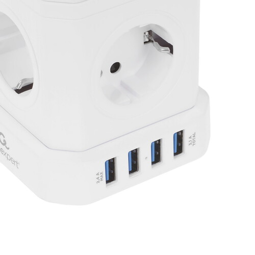 Купить Сетевой фильтр Cablexpert TWR-9-U4-W-2 белый  9176875. Характеристики, отзывы и цены в Донецке