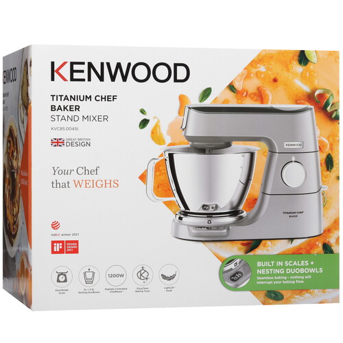 Купить Кухонная машина Kenwood KVC85.004SI серебристый  4900441. Характеристики, отзывы и цены в Донецке