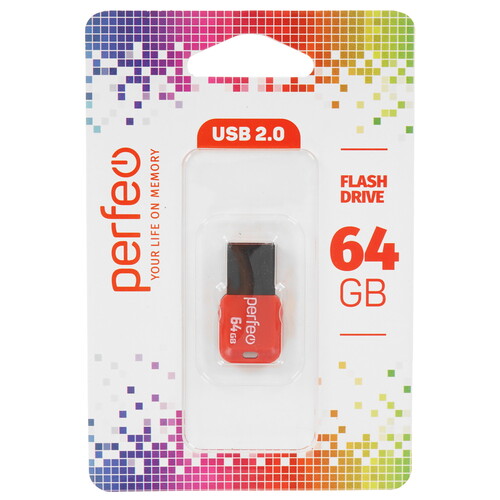 Купить Память USB Flash 64 ГБ Perfeo M02 [PF-M02B064]  9209231. Характеристики, отзывы и цены в Донецке