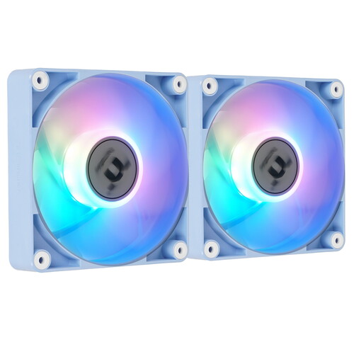 Купить Комплект реверсных вентиляторов Thermaltake CT120 Reverse ARGB Hydrangea Blue [CL-F200-PL12BU-A] голубой  5486450. Характеристики, отзывы и цены в Донецке