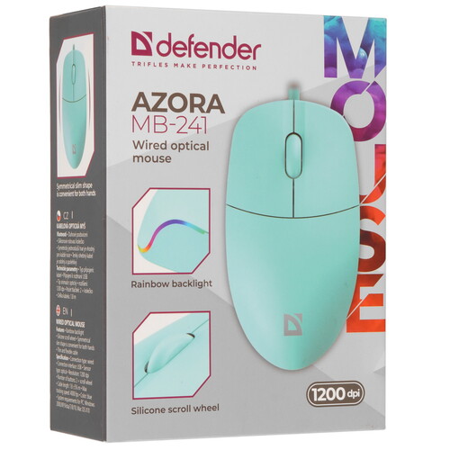 Купить Мышь проводная Defender Azora MB-241  9202850. Характеристики, отзывы и цены в Донецке