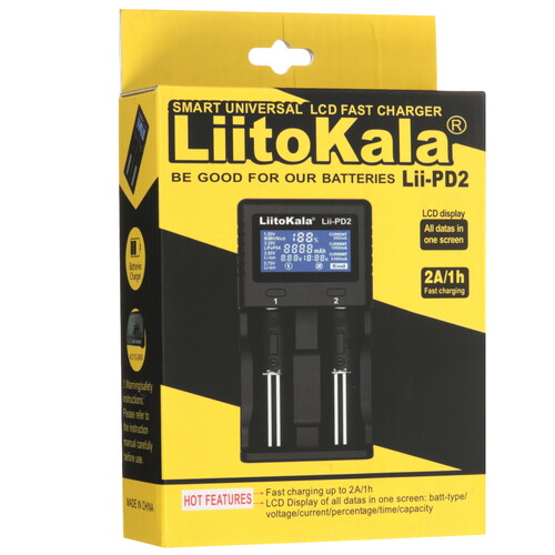 Купить Зарядное устройство LiitoKala Lii-PD2 EU+Carcable  9212390. Характеристики, отзывы и цены в Донецке
