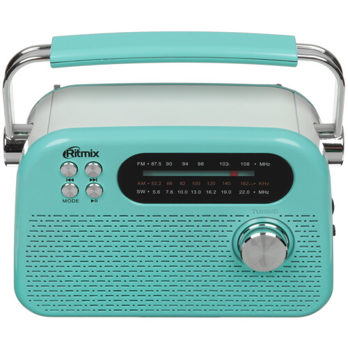 Купить Радиоприемник Ritmix RPR-045 бирюзовый  9282249. Характеристики, отзывы и цены в Донецке