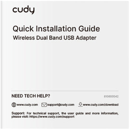 Купить Wi-Fi адаптер Cudy WU900  5639870. Характеристики, отзывы и цены в Донецке
