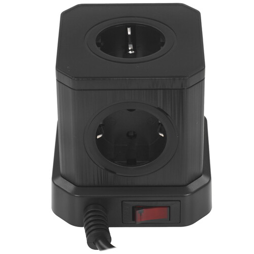 Купить Сетевой фильтр Cablexpert TWR-5-U4-B-2 черный  9176872. Характеристики, отзывы и цены в Донецке