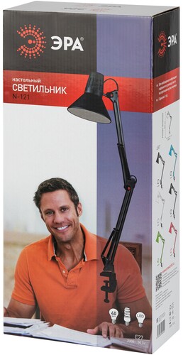 Купить Настольный светильник ЭРА N-121-E27-40W-GR зеленый  9132515. Характеристики, отзывы и цены в Донецке
