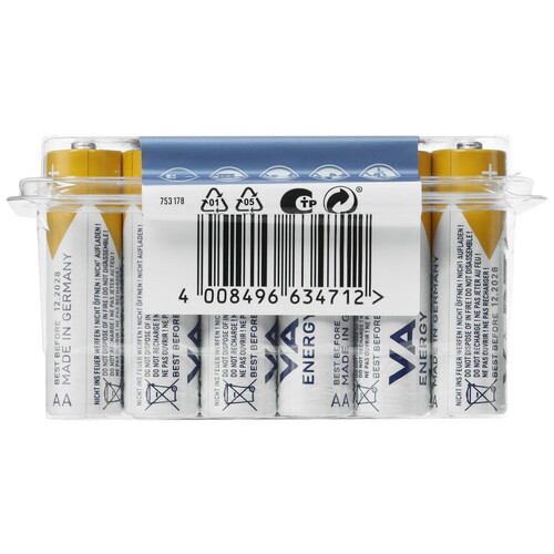 Купить Батарейка Varta Energy AA (LR6/ER14505/FR6/R6P)  5447812. Характеристики, отзывы и цены в Донецке