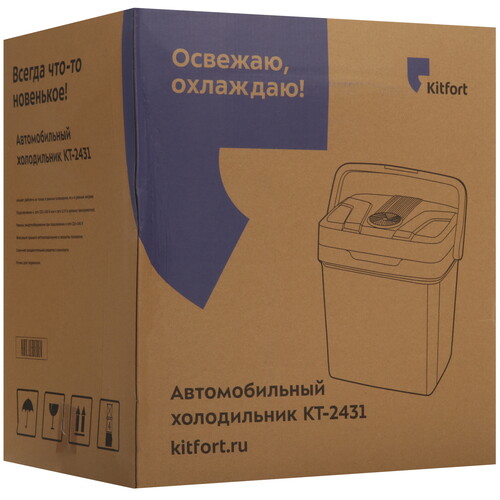 Купить Холодильник автомобильный Kitfort КТ-2431 фиолетовый  9091062. Характеристики, отзывы и цены в Донецке