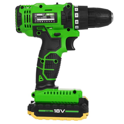 Купить Дрель-шуруповерт KRONA KN-18LI  9236355. Характеристики, отзывы и цены в Донецке