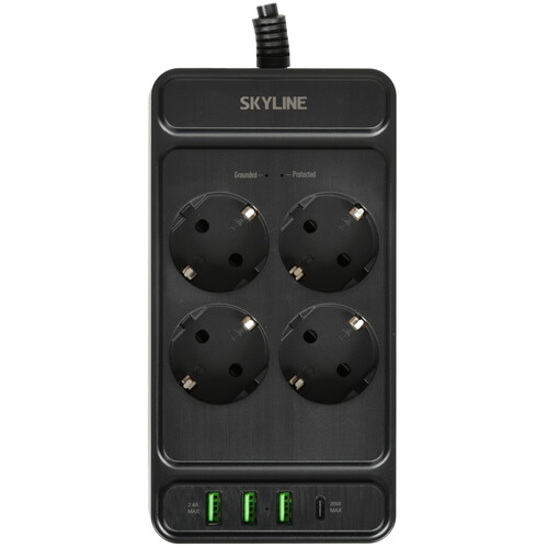 Купить Сетевой фильтр Skyline USP-430 черный  9197095. Характеристики, отзывы и цены в Донецке