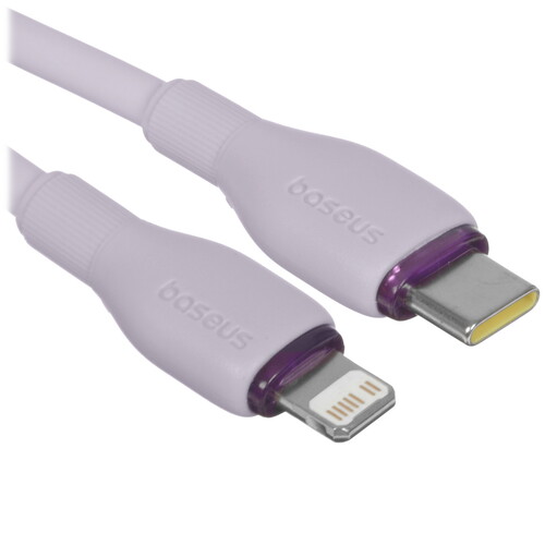 Купить Кабель круглый Baseus Lightning 8-pin - USB Type-C фиолетовый 1.5 м  5627476. Характеристики, отзывы и цены в Донецке