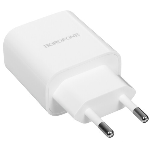 Купить Сетевое зарядное устройство Borofone BA81A белый  5459315. Характеристики, отзывы и цены в Донецке